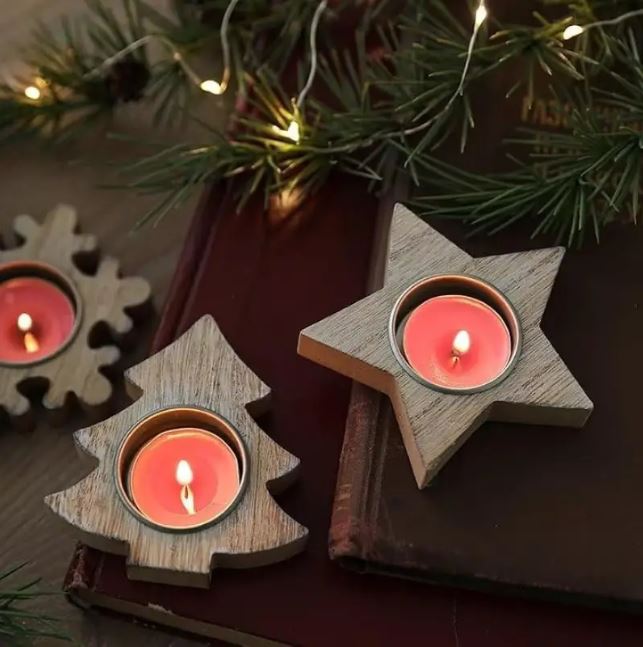 Christmas Tea Light Candle Holders