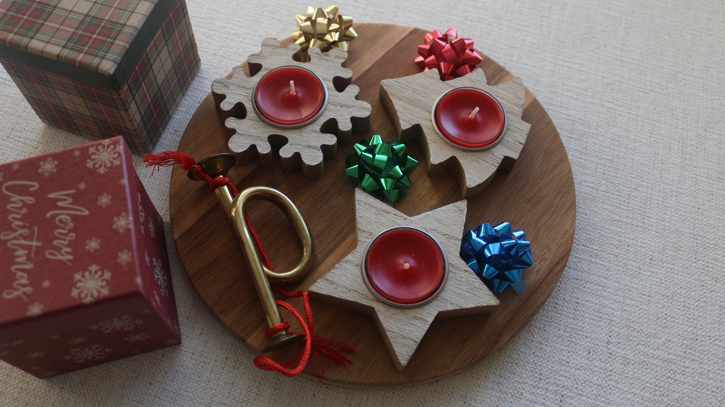 Christmas Tea Light Candle Holders