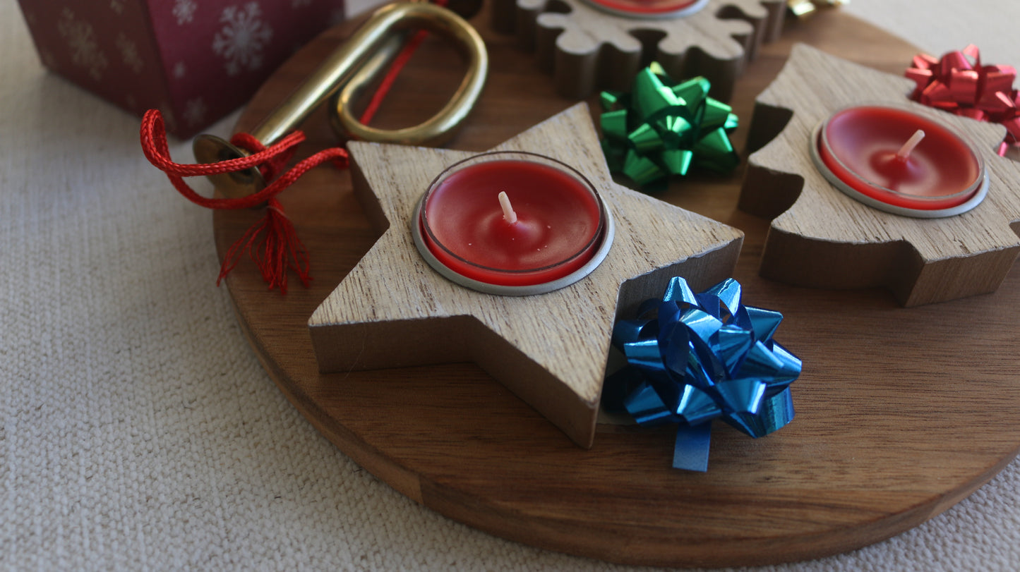 Christmas Tea Light Candle Holders