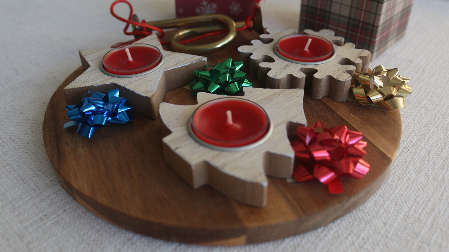 Christmas Tea Light Candle Holders