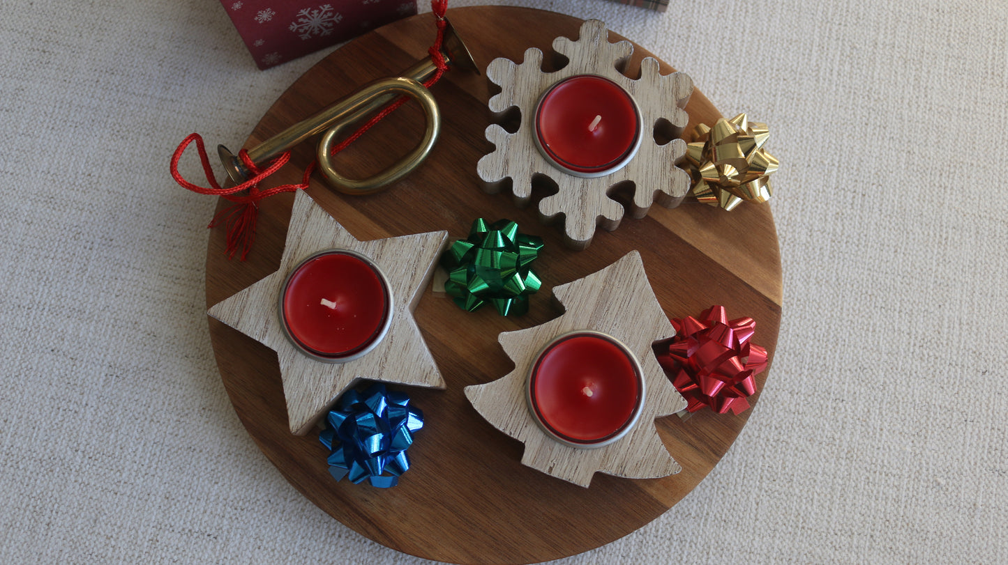 Christmas Tea Light Candle Holders